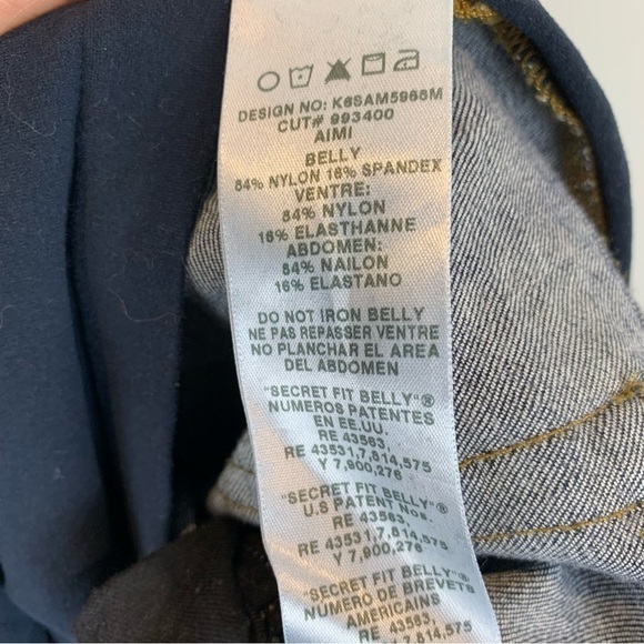 Joe's sz 26 Maternity Skinny Icon Secret Fit Belly Ankle Dark Wash Jeans - Picture 8 of 11